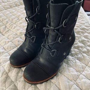 Sorel Joan of Arc Wedge Black Size 6.5